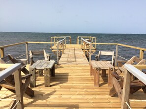 En la playa