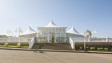 Outdoor wedding area