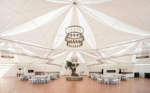 Outdoor wedding area