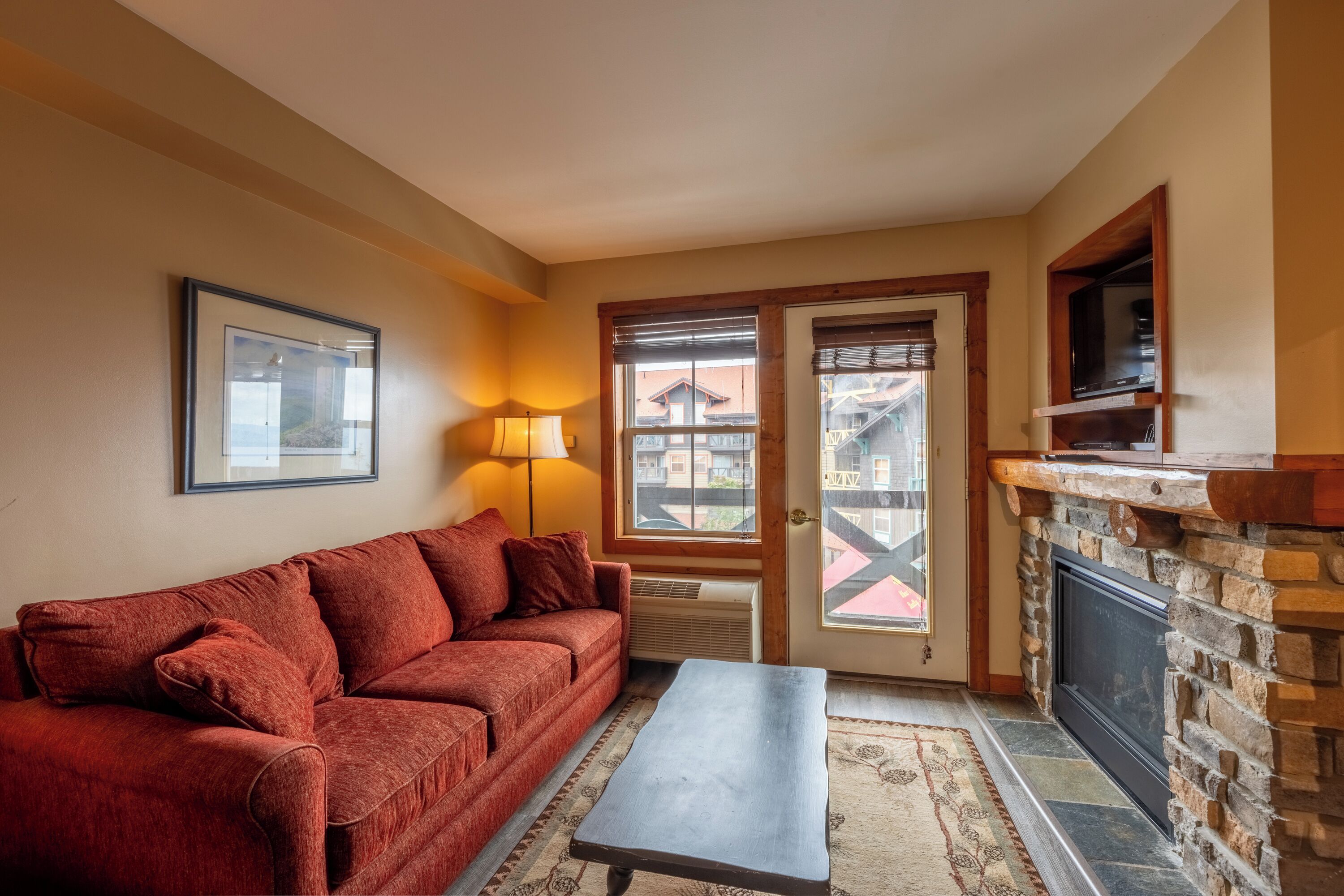 studio | living area | 19-inch tv with cable channels