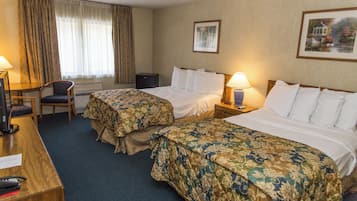 Standard Room, 2 Double Beds | Free WiFi, bed sheets