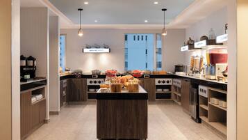 Free daily buffet breakfast