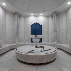 Espace de soins pour les couples, sauna, bain à remous, hammam, hammam