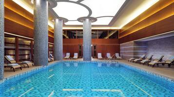 Indoor pool, seasonal outdoor pool