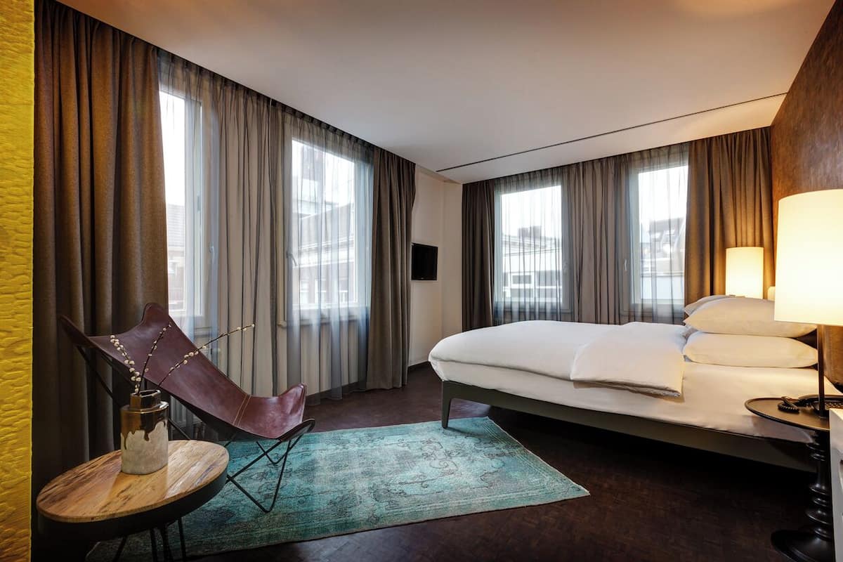 In-room safe, desk, iron/ironing board (on request), cribs (surcharge)