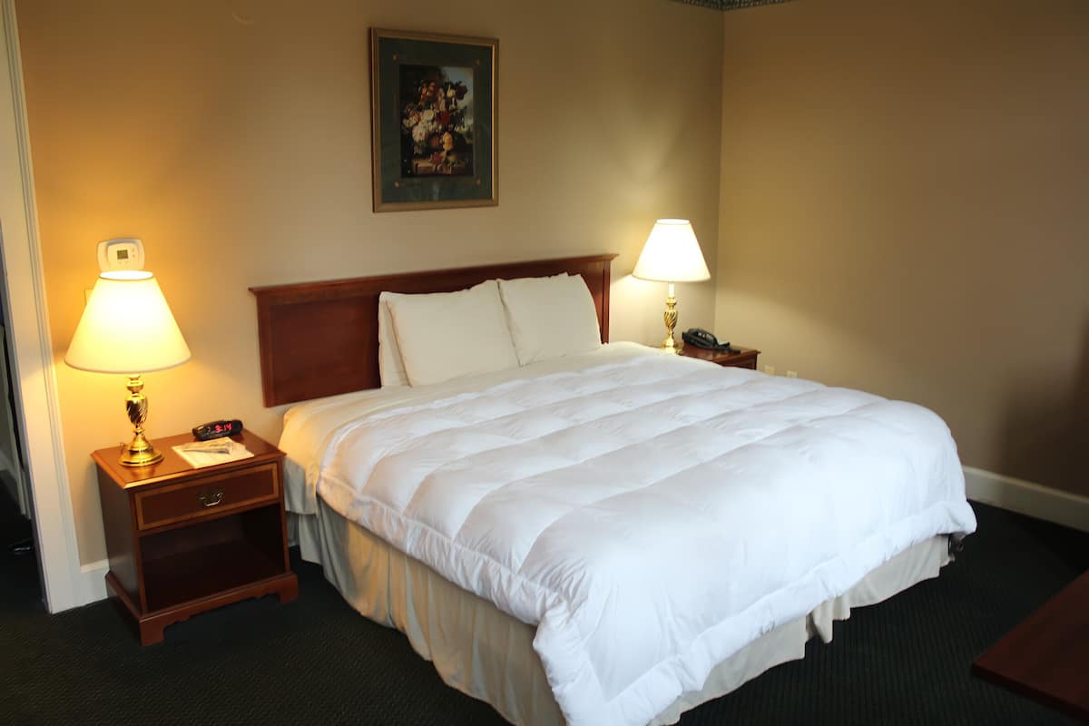 Standard Room, 1 King Bed | Blackout drapes, iron/ironing board, free WiFi, bed sheets