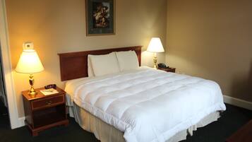 Standard Room, 1 King Bed | Blackout drapes, iron/ironing board, free WiFi, bed sheets