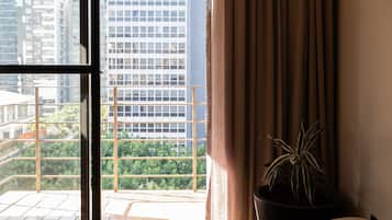 Premium Apartment | Living room | 32-inch LCD TV with digital channels, TV