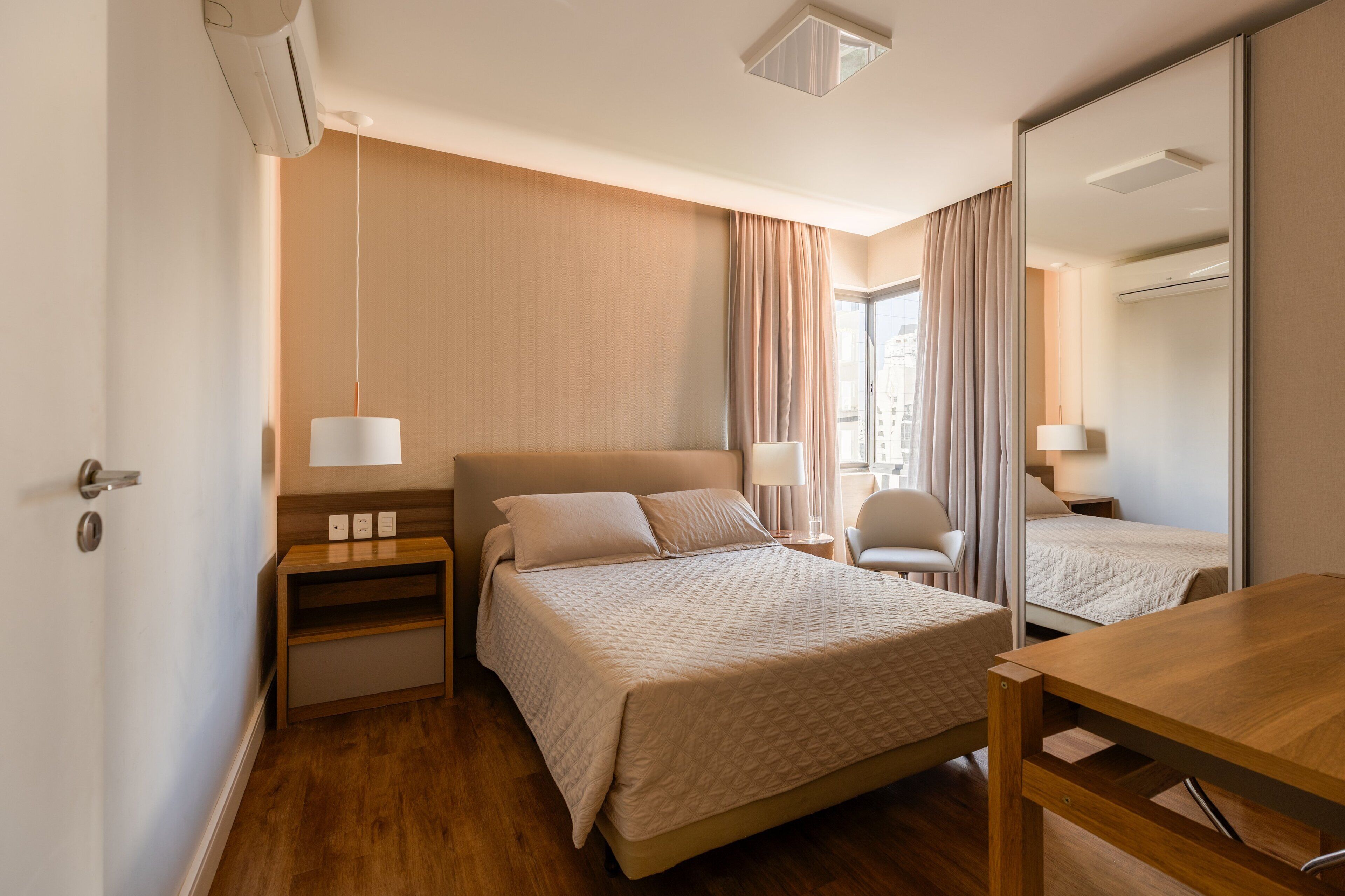 1 habitación y ropa de cama hipoalergénica 