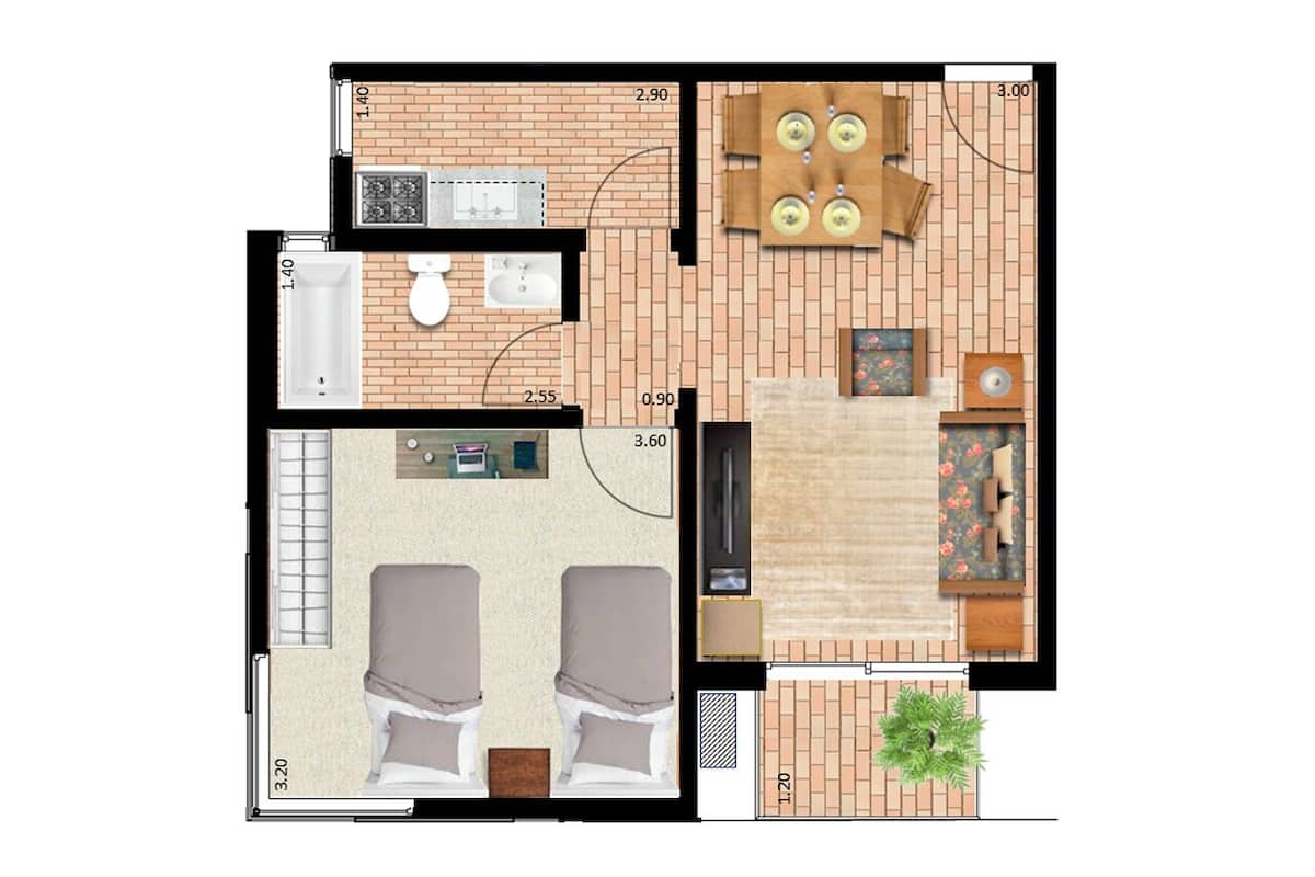 Standard Apartment (Twin) | View from room