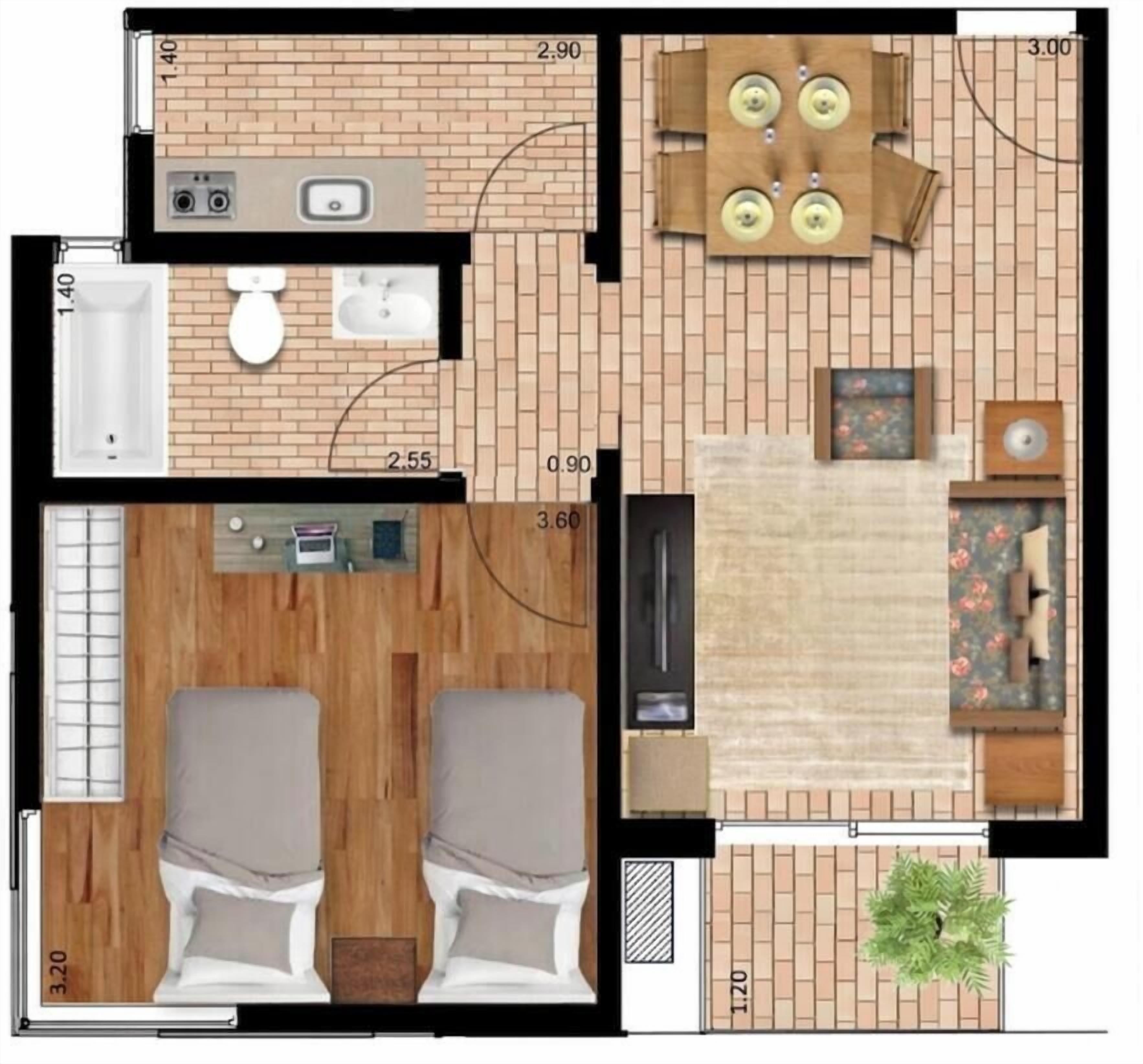 Superior Apartment (Twin) | View from room