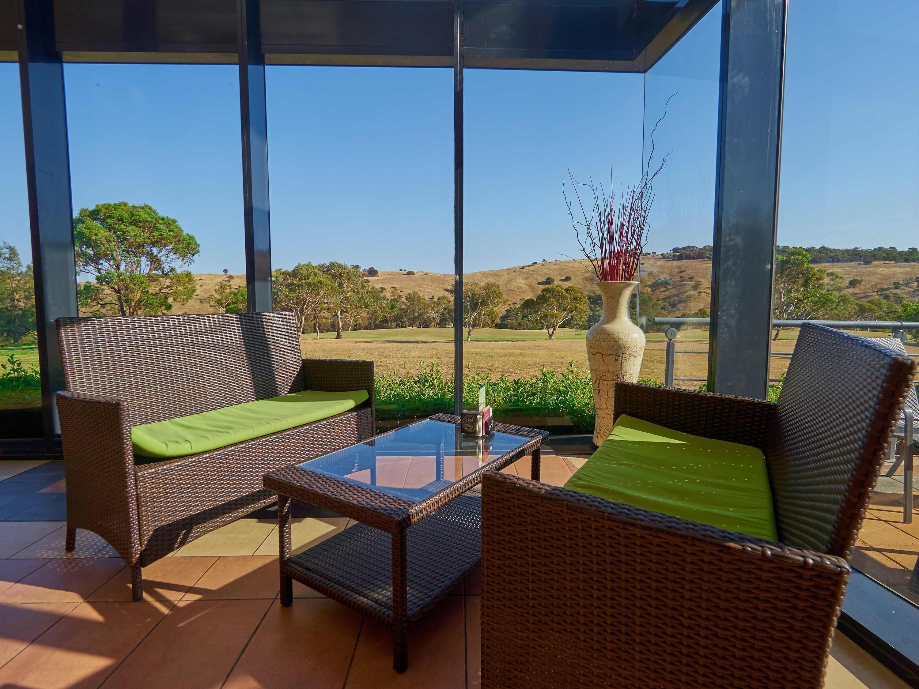 Udsigt til haven, tilbyder frokost og middag