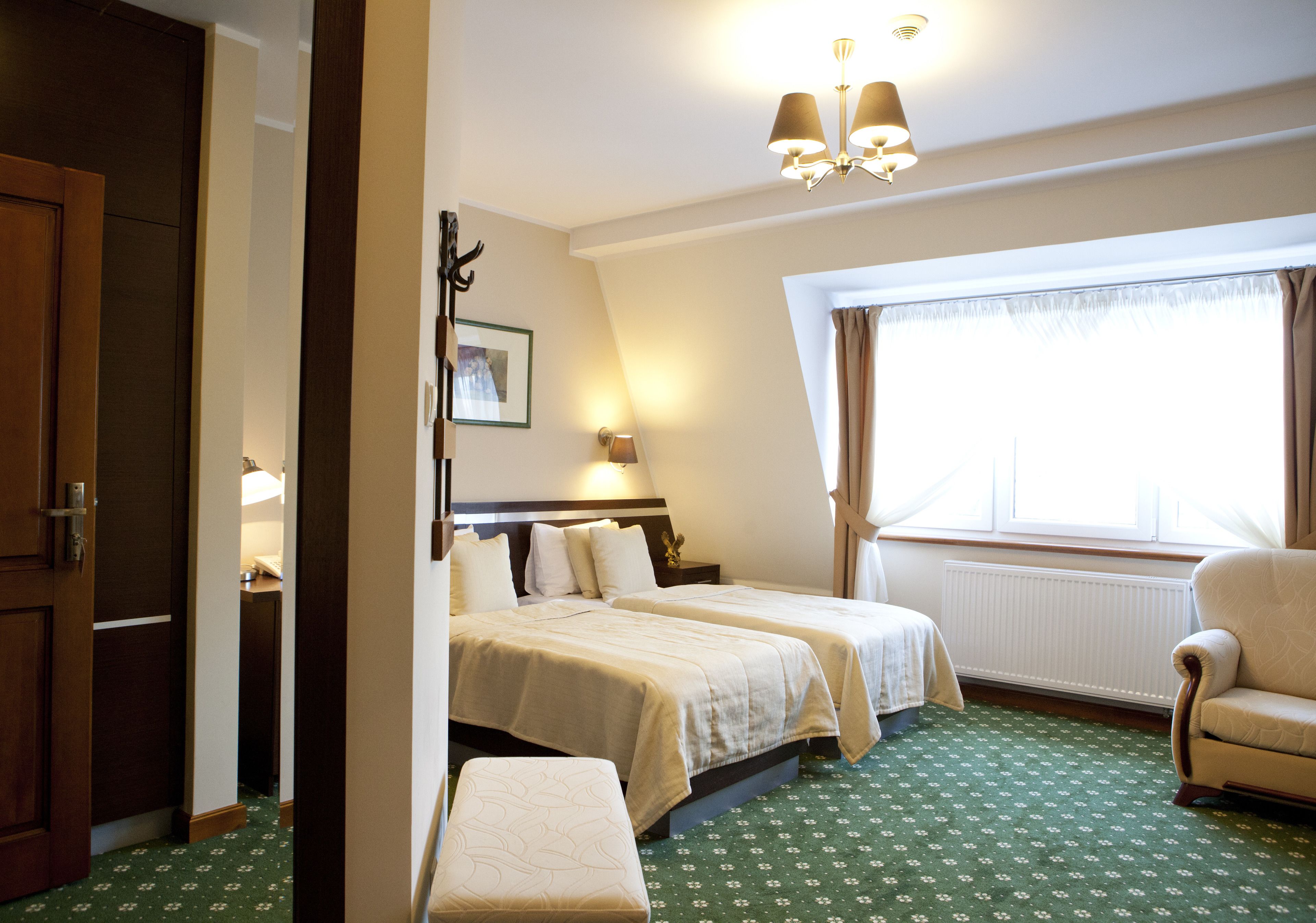 desk, blackout curtains, iron/ironing board, free wifi