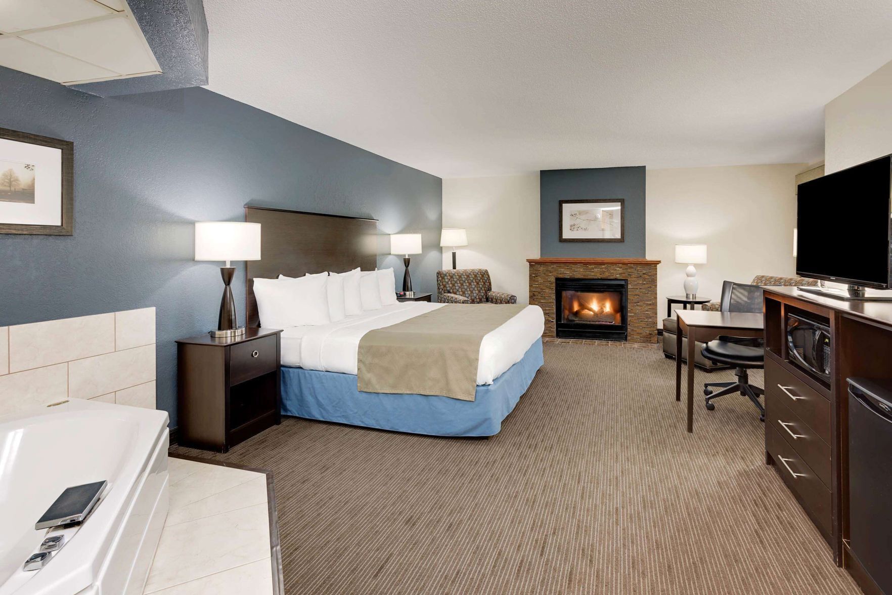 Pillow-top beds, in-room safe, desk, blackout curtains