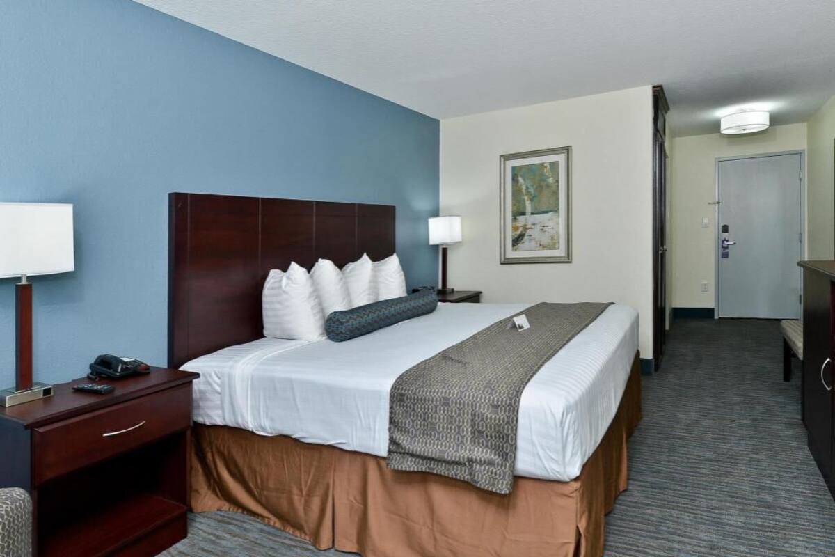 Pillow-top beds, desk, iron/ironing board, free WiFi