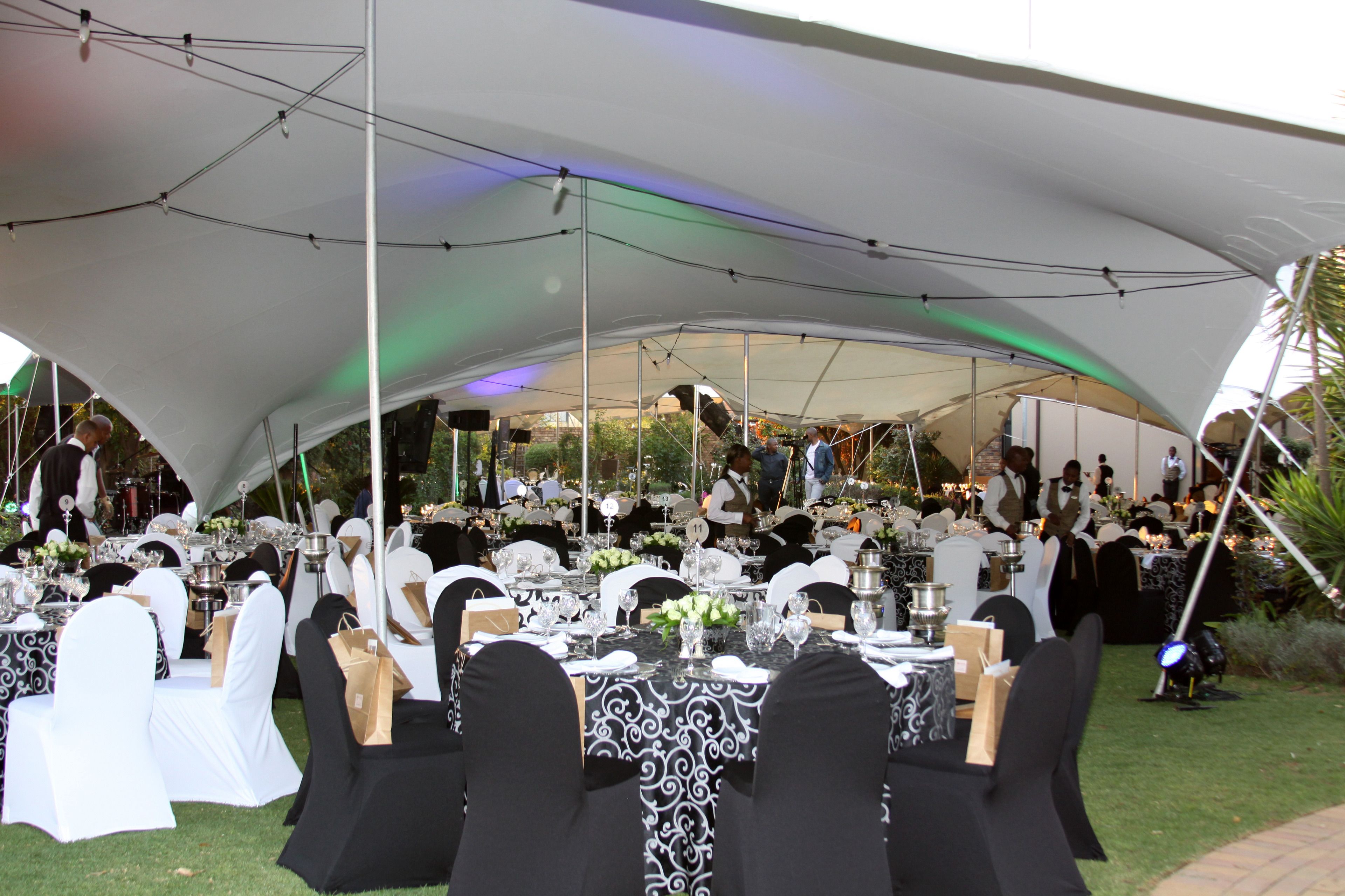 outdoor banquet area