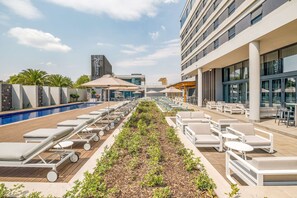 2 indoor pools, outdoor pool, pool loungers - Radisson Hotel and Convention Centre OR Tambo Airport (Kempton Park)