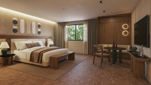 Signature Room | Premium bedding, in-room safe, desk, laptop workspace