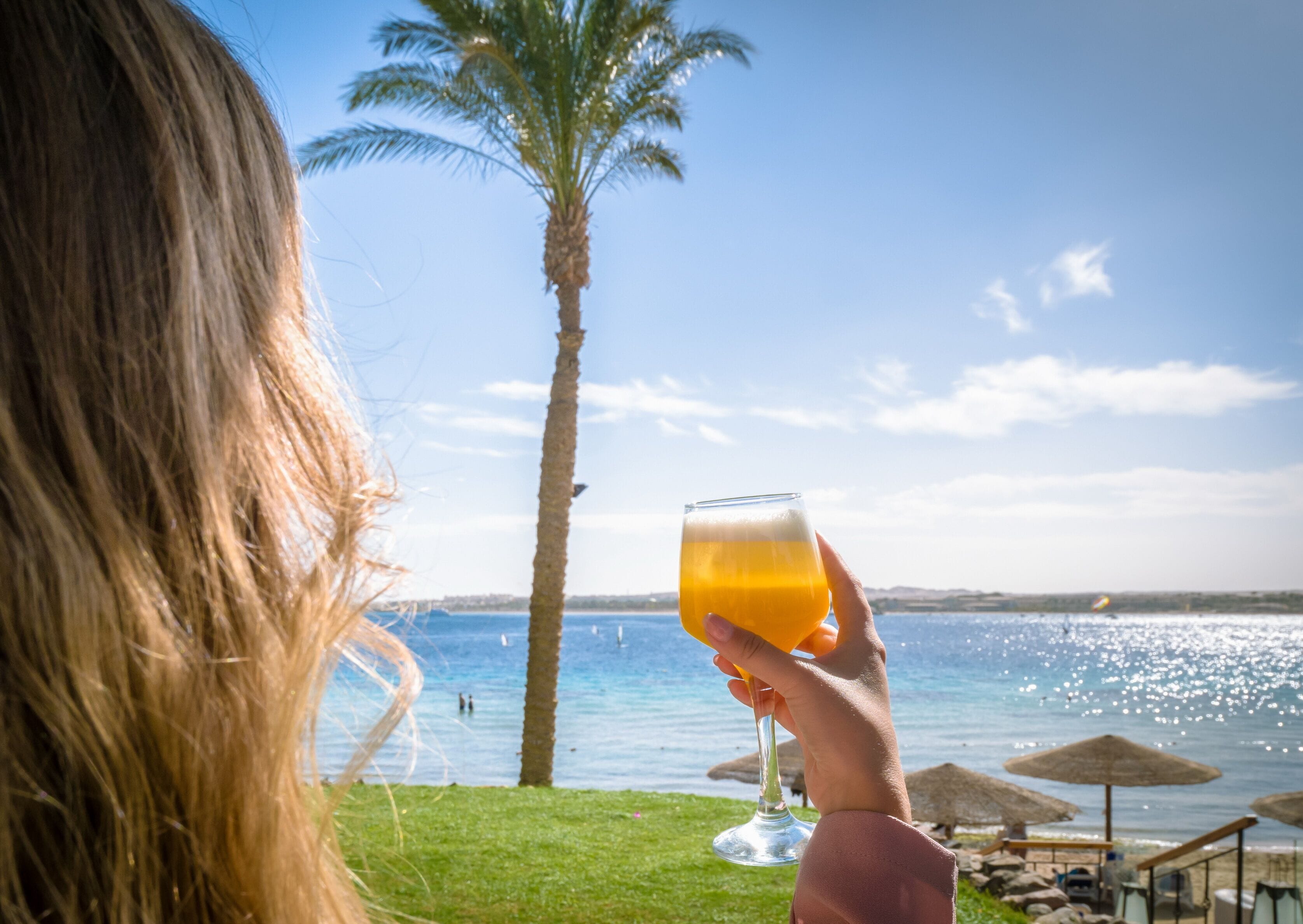 private beach, sun-loungers, beach umbrellas, beach towels