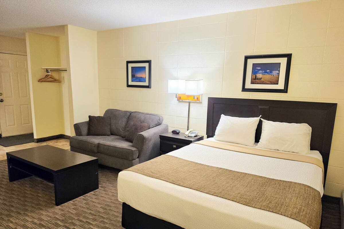 Standard Room, 1 Queen Bed | Desk, soundproofing, iron/ironing board (on request), WiFi (free)