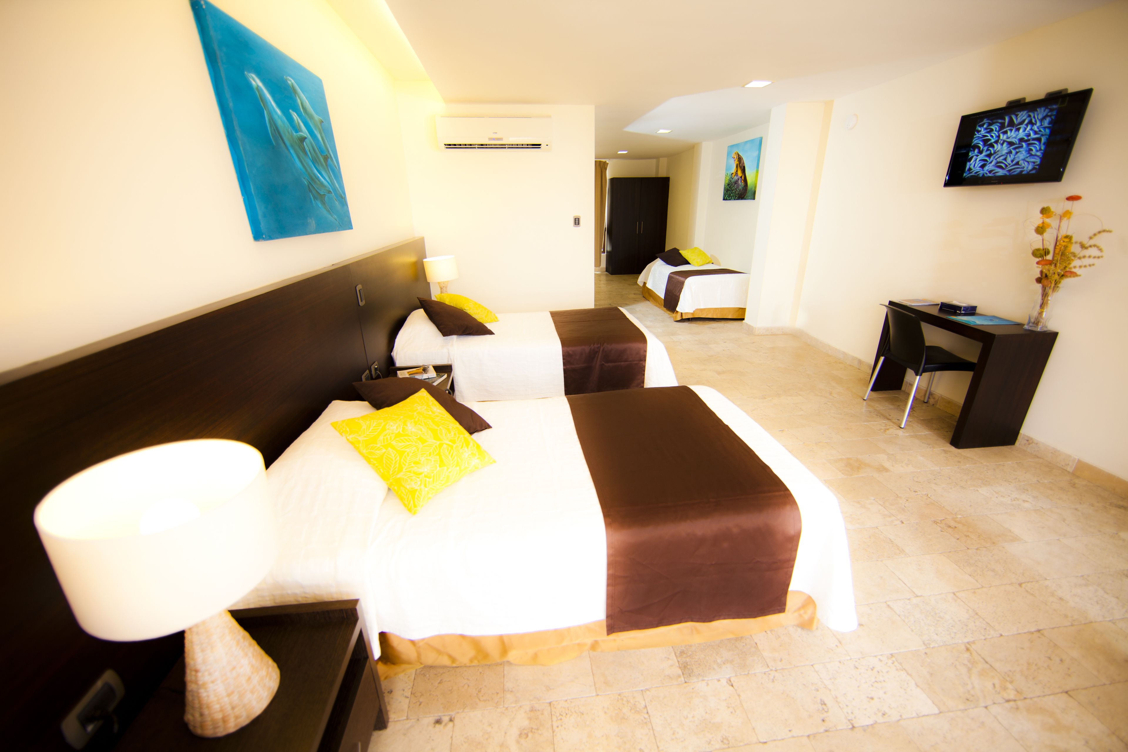 premium bedding, tempur-pedic beds, in-room safe, desk