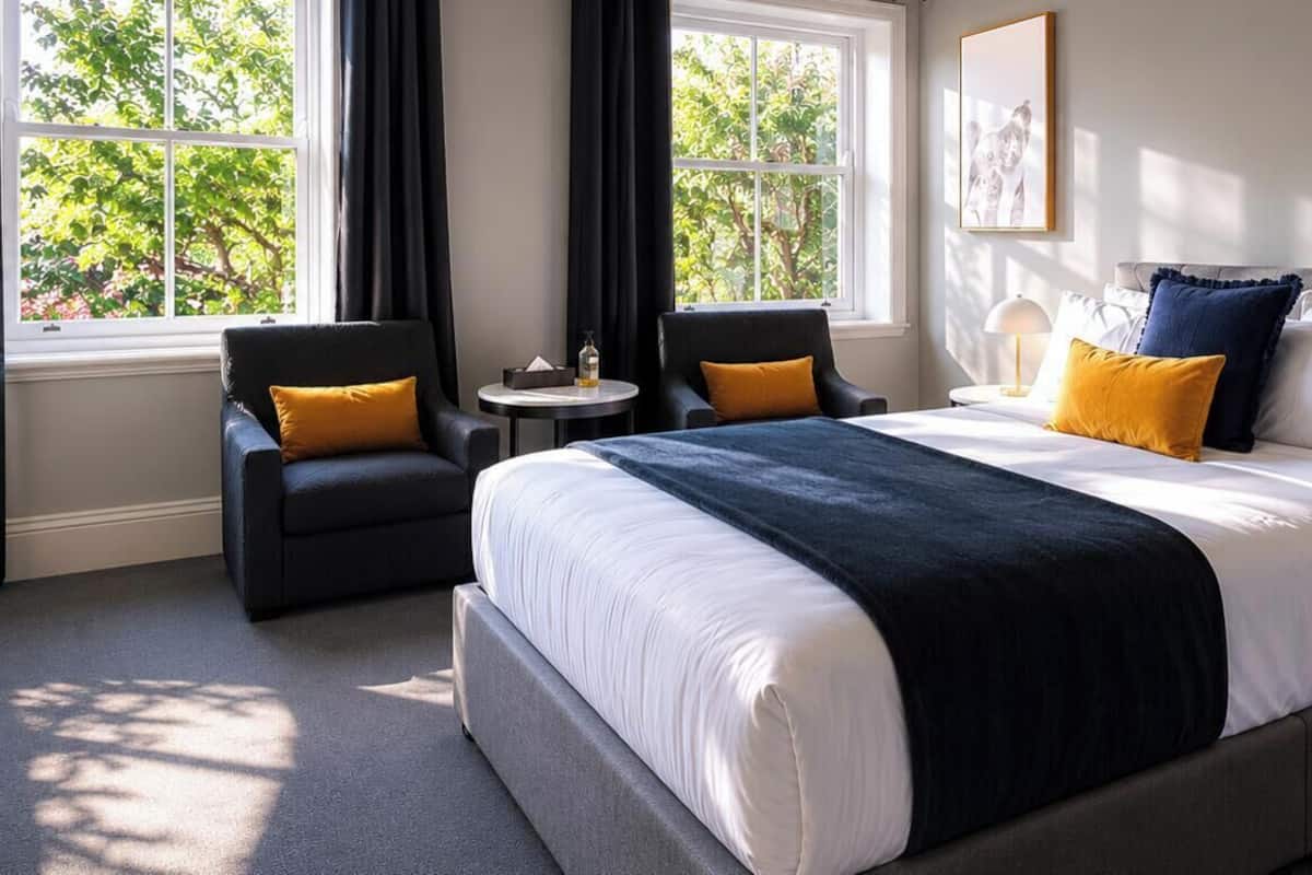 Double Room with Shared Bathroom | Premium bedding, individually decorated, individually furnished