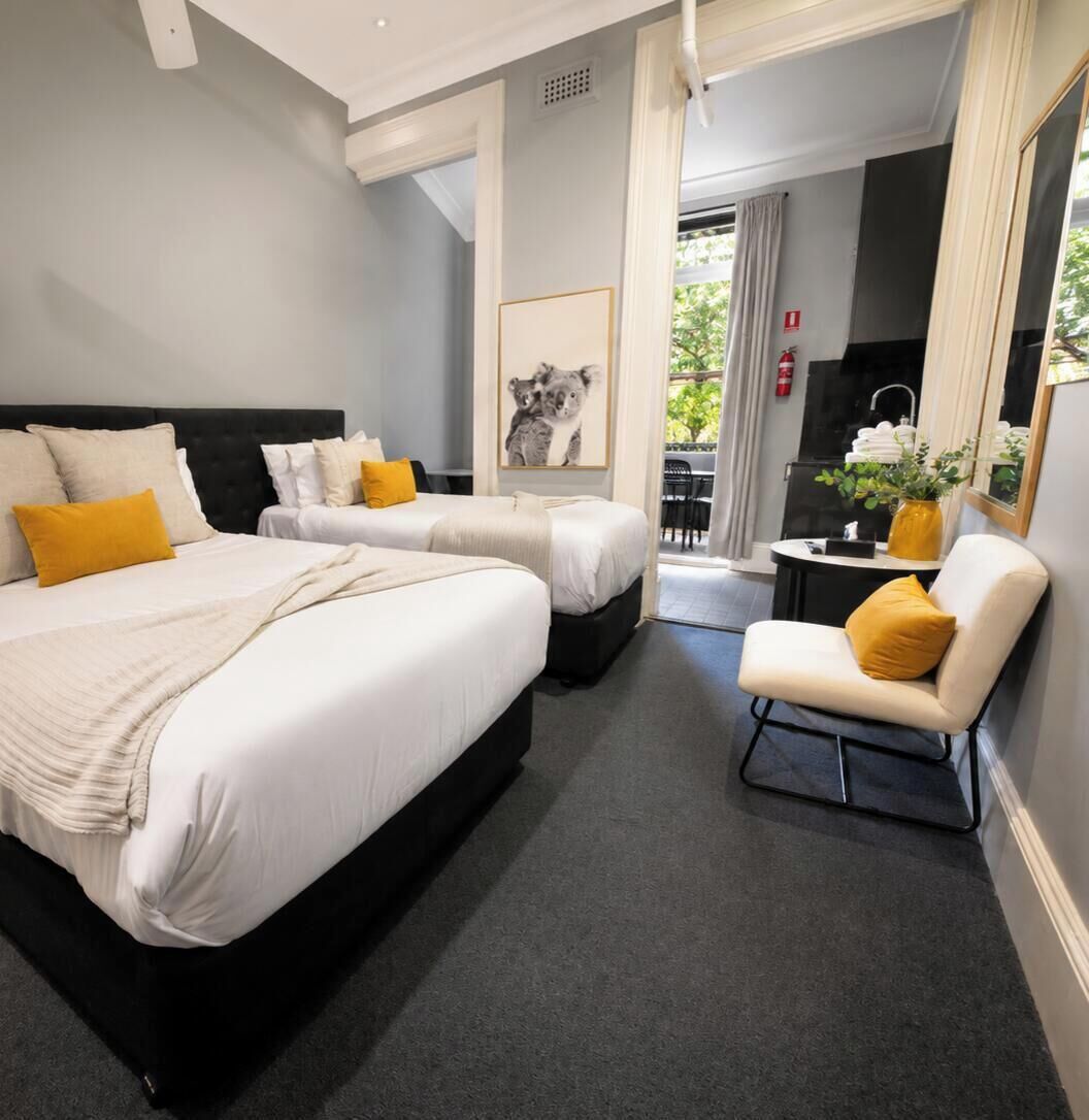 Chambre Triple Supérieure, salle de bains commune