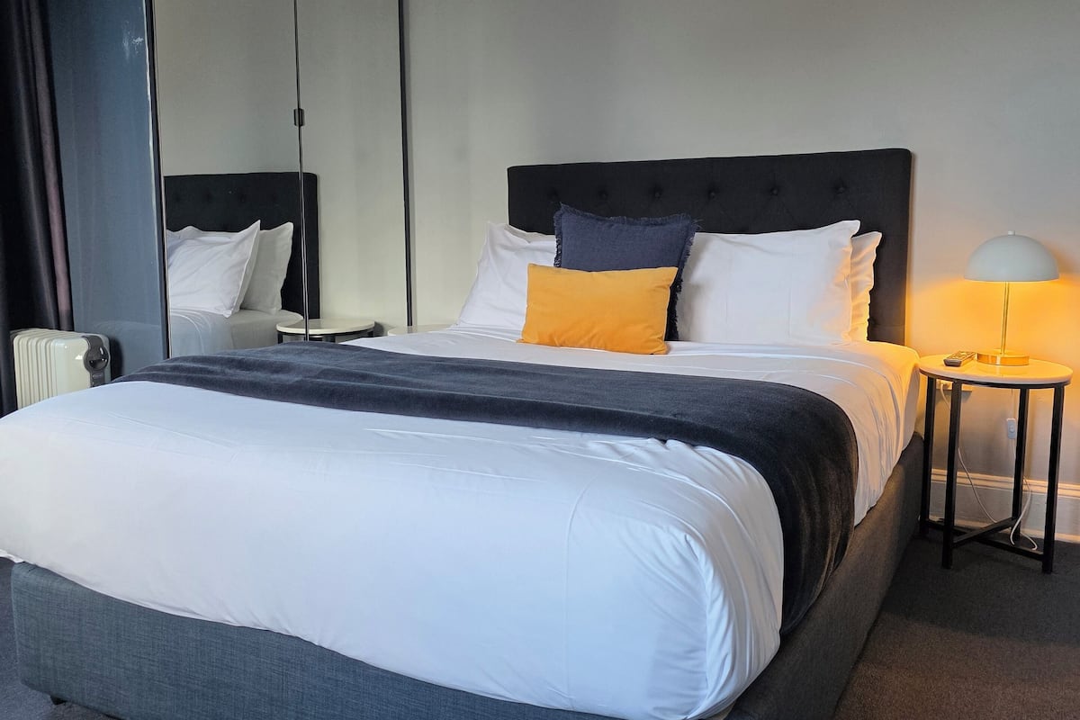 Designer Double Studio with Ensuite Bathroom | Premium bedding, individually decorated, individually furnished, desk