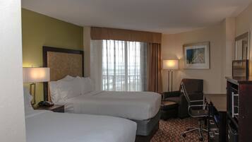 Standard Room, 2 Double Beds, Bay View (High Flr) | Hypo-allergenic bedding, desk, blackout drapes, iron/ironing board