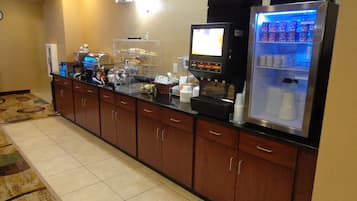 Free daily self-serve breakfast