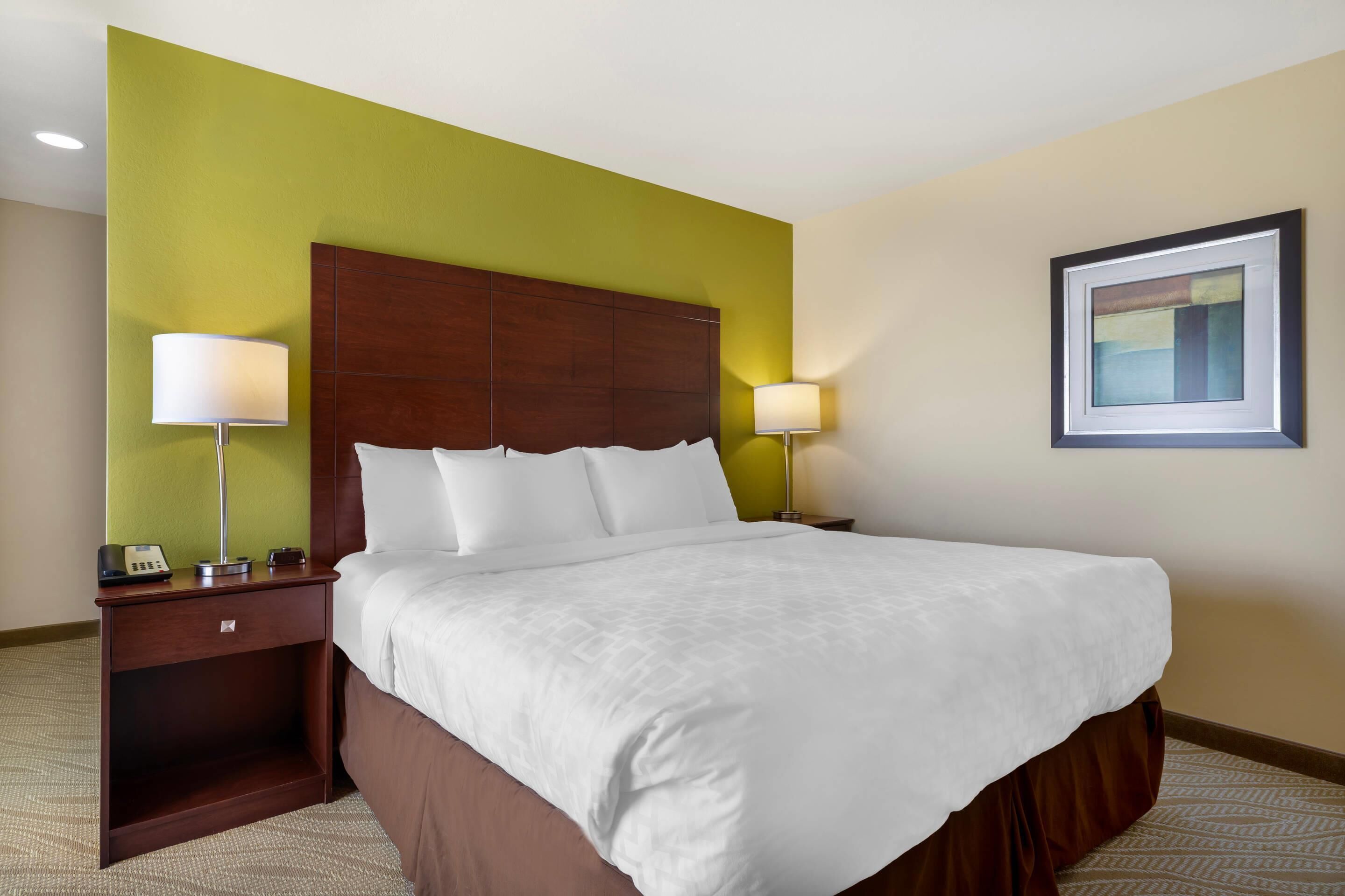 Suite, 1 King Bed, Non Smoking (Efficiency) | Egyptian cotton sheets, premium bedding, pillowtop beds, desk