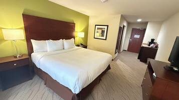 Egyptian cotton sheets, premium bedding, pillowtop beds, desk
