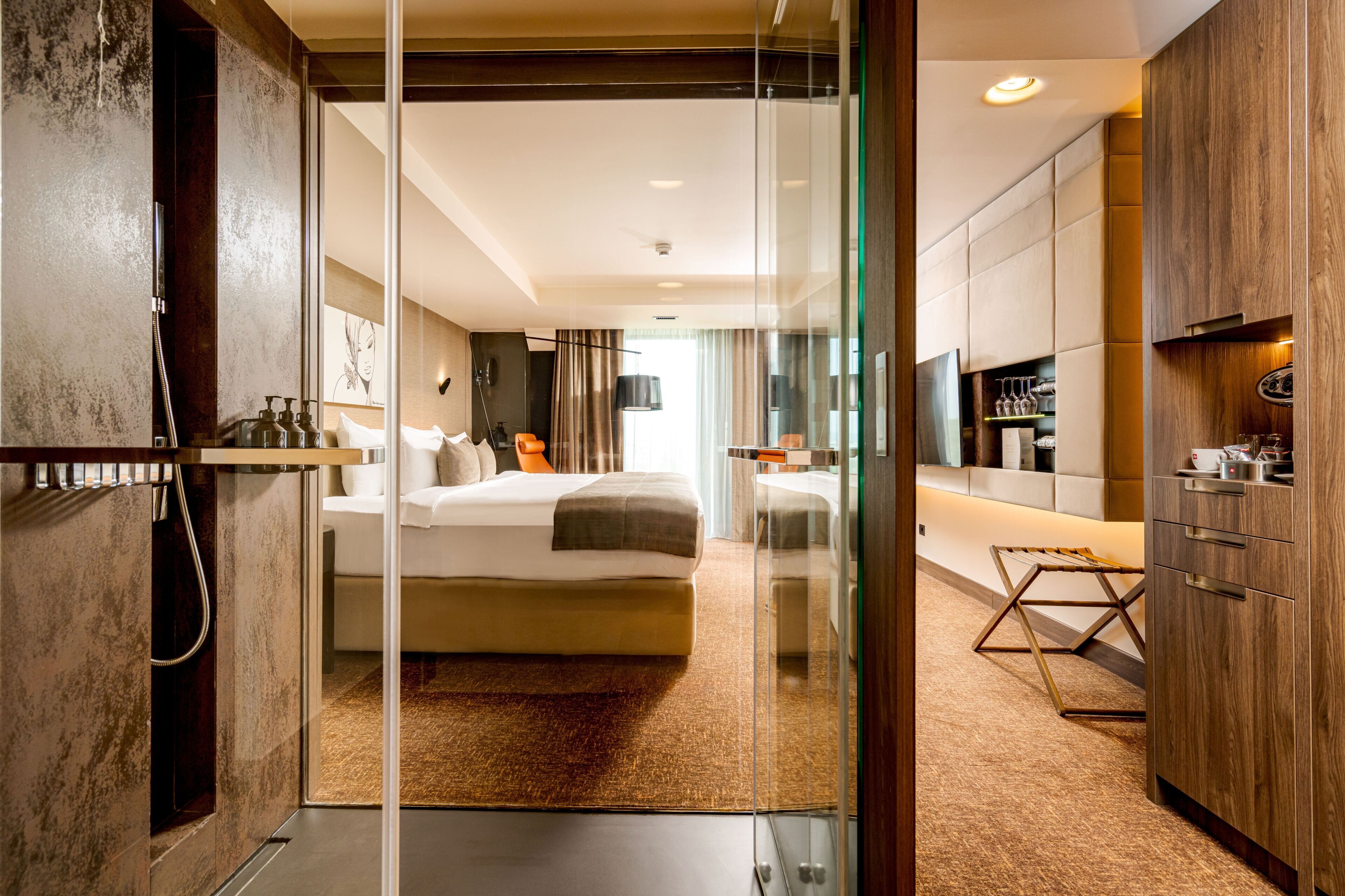 ห้องเอ็กเซ็กคิวทีฟดับเบิลหรือทวิน | ห้องน้ำ | ของใช้ในห้องน้ำระดับพรีเมียม, ไดร์เป่าผม, เสื้อคลุมอาบน้ำ