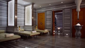 Sauna, tina de hidromasaje y baño de vapor