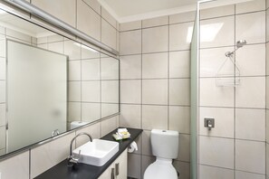 Free toiletries, hair dryer, towels