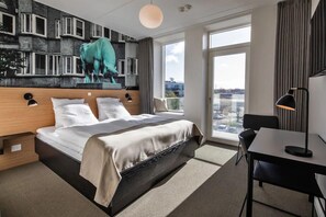 Superior Room, Balcony | Hypo-allergenic bedding, desk, laptop workspace, soundproofing - Kompas Hotel Aalborg (Aalborg)
