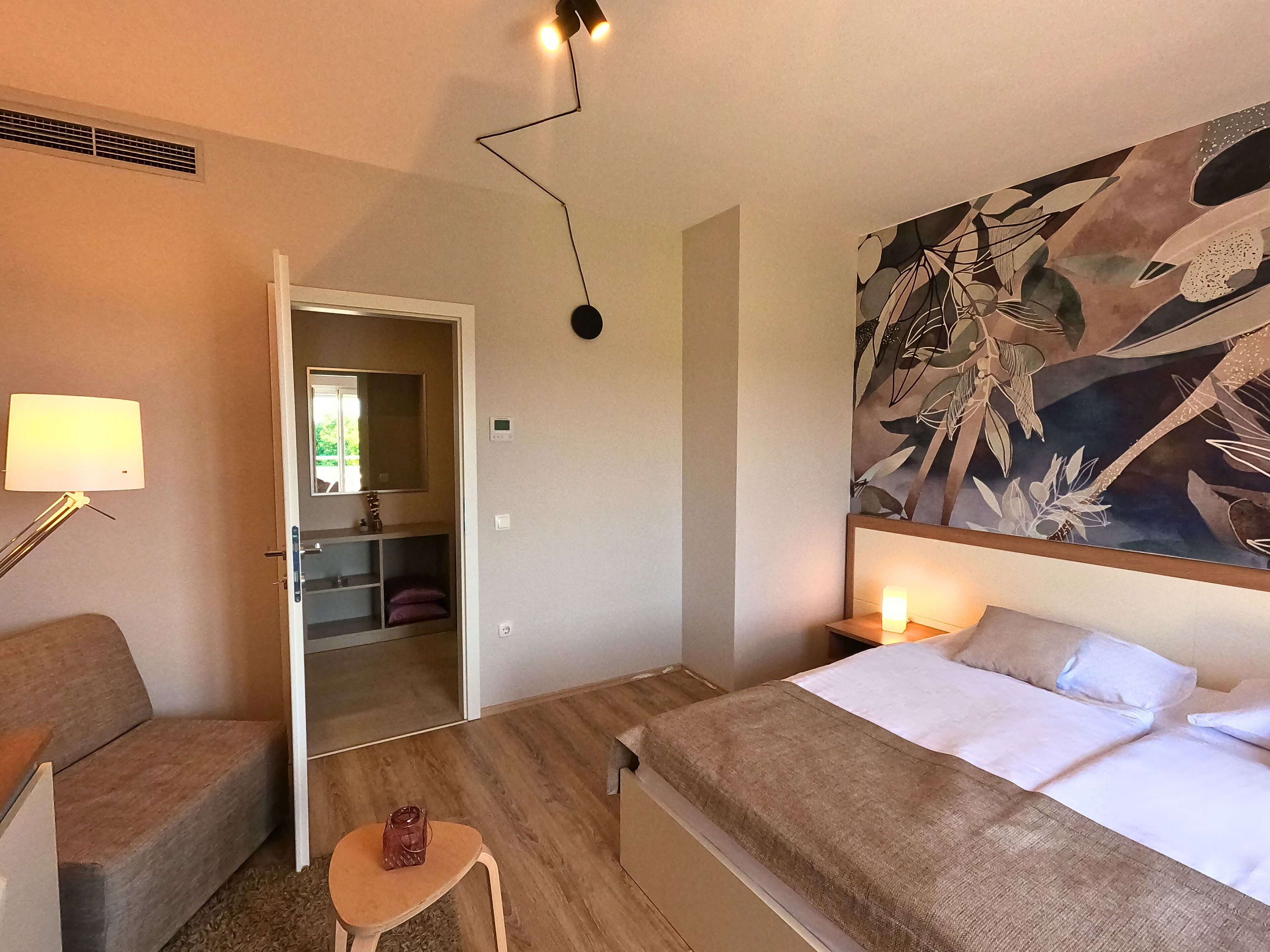 Classic Double Room, 1 King Bed, Balcony, Partial Sea View | In-room safe, desk, free WiFi, bed sheets