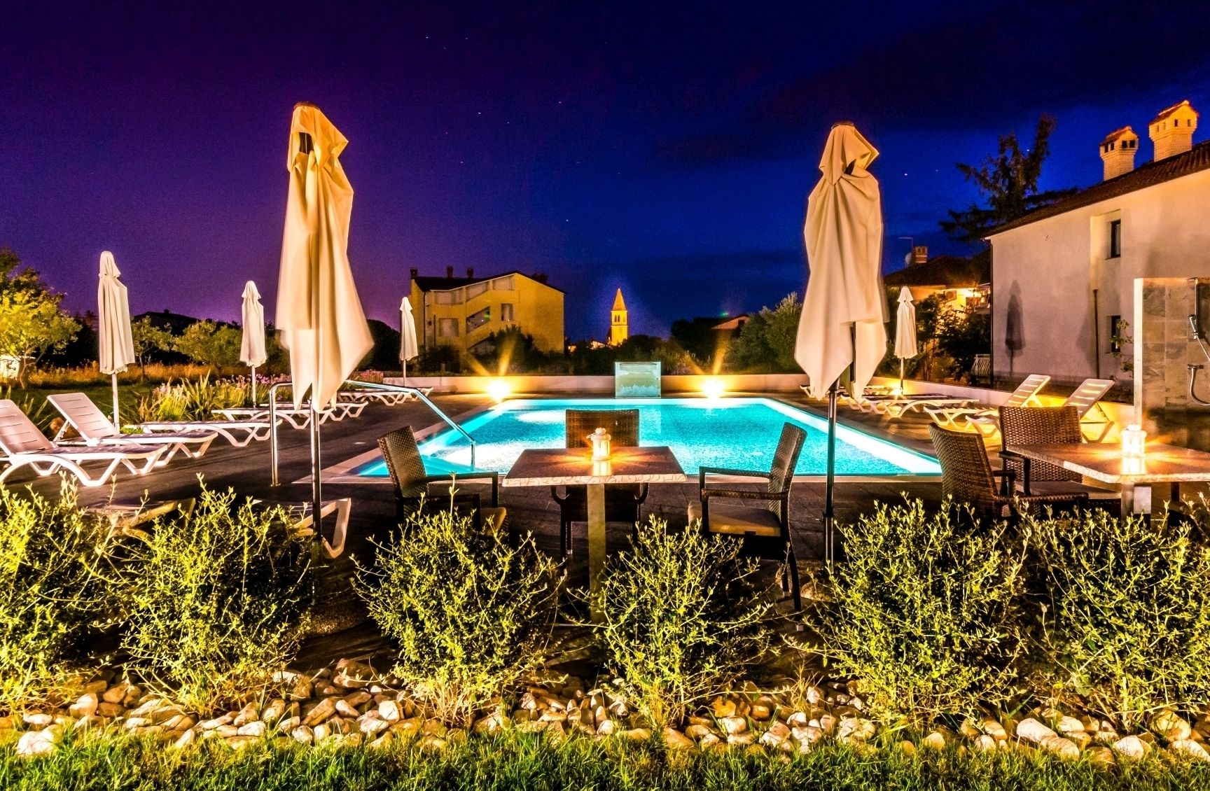 Front of property - evening/night