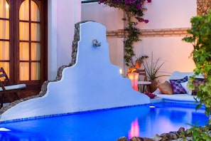 Indoor pool, outdoor pool