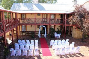 Outdoor wedding area