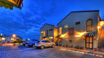 Front of property – evening/night