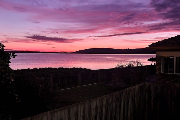Blick von der Unterkunft