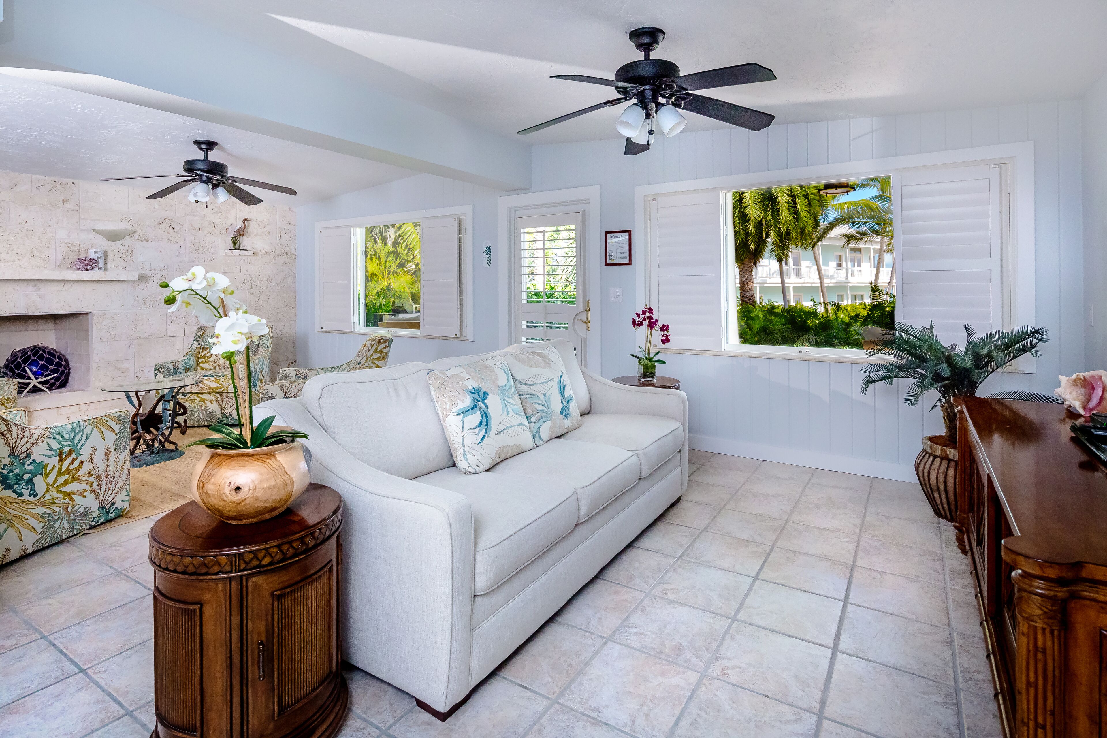 house (fish tail palm) | living room | led tv