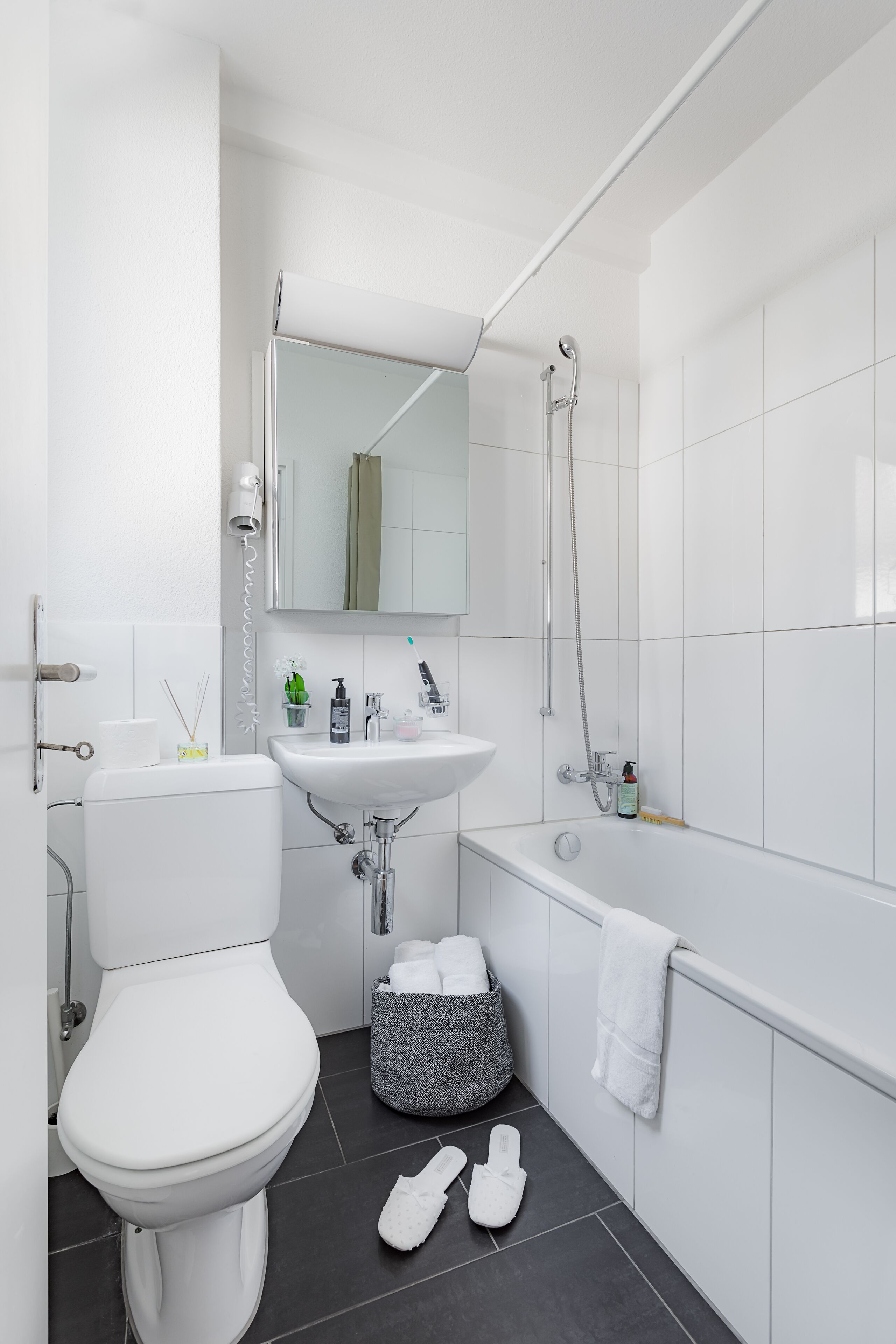 Apartment | Bilik Mandi | Pengering rambut, tuala disediakan 