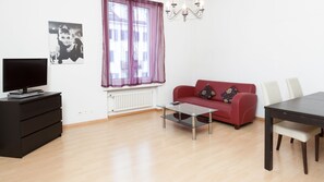 Apartment, 1 Bedroom | Living area | Flat-screen TV - Apartments Swiss Star University (Zürich)