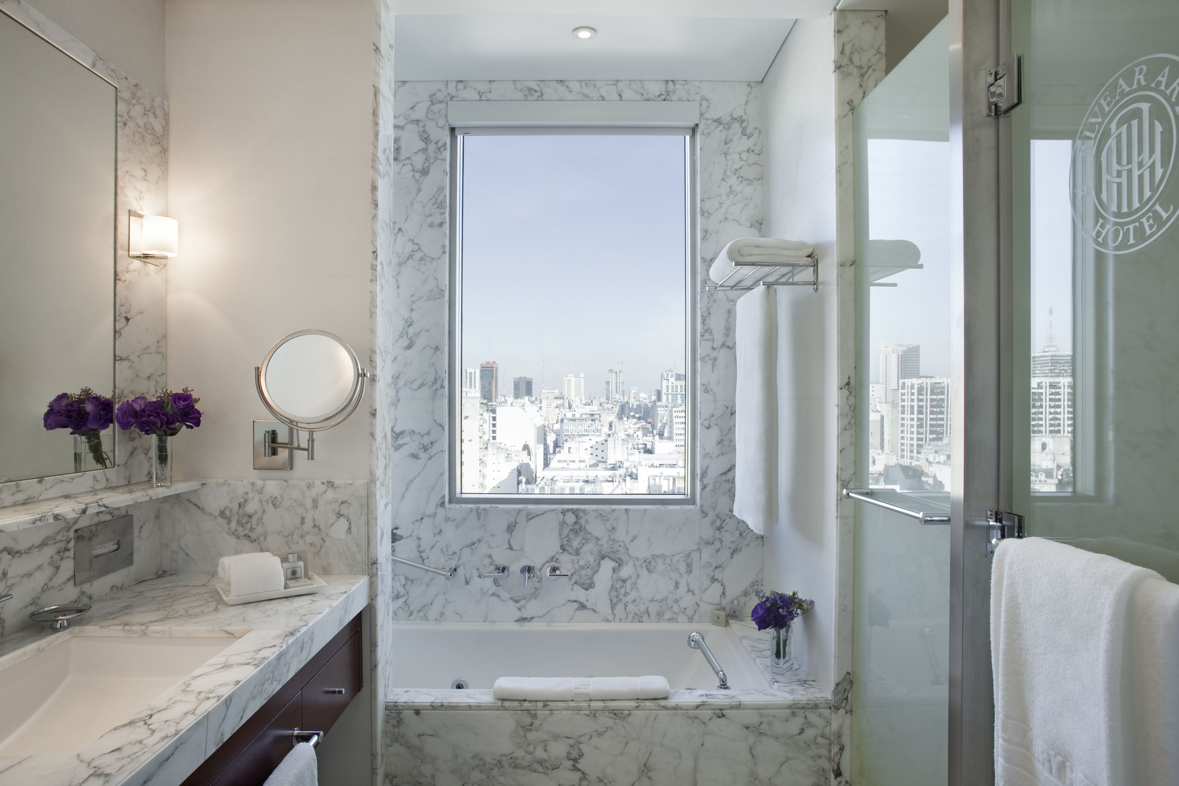 deluxe studio | bathroom | separate bathtub and shower, jetted bath, rainfall showerhead