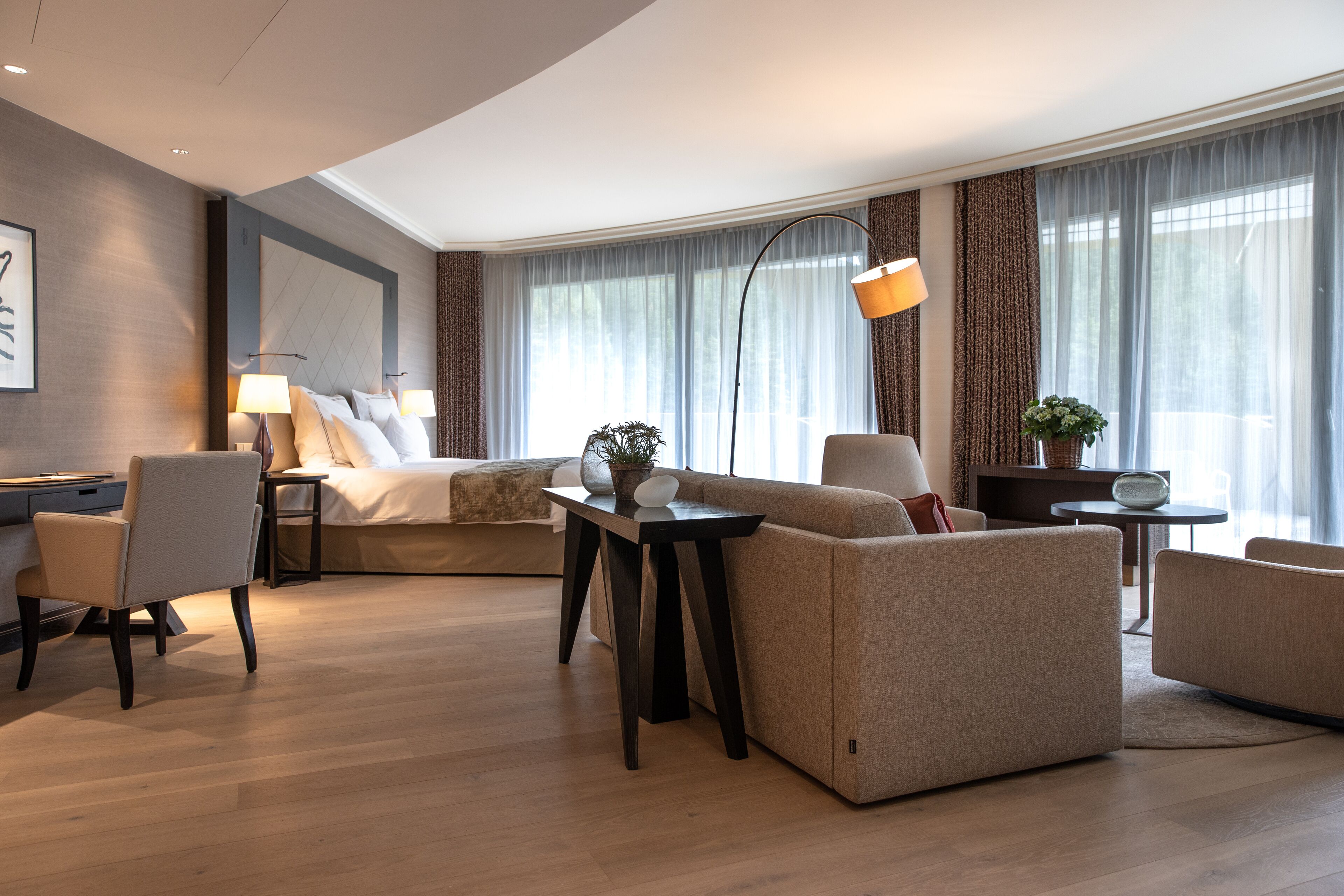 suite (alpina) | premium bedding, free minibar items, in-room safe, desk