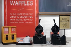 Free daily self-serve breakfast