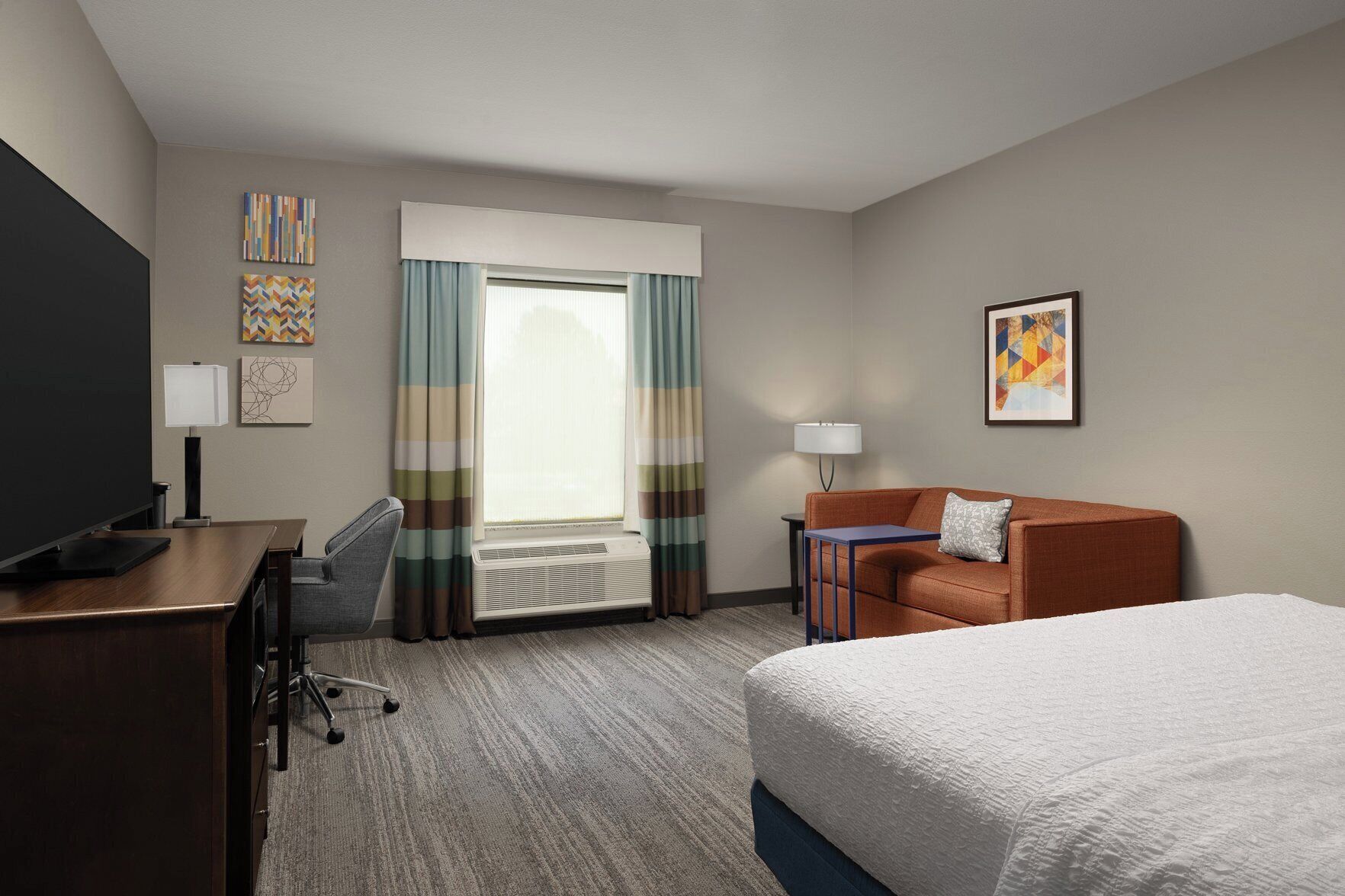 In-room safe, desk, iron/ironing board, free cribs/infant beds