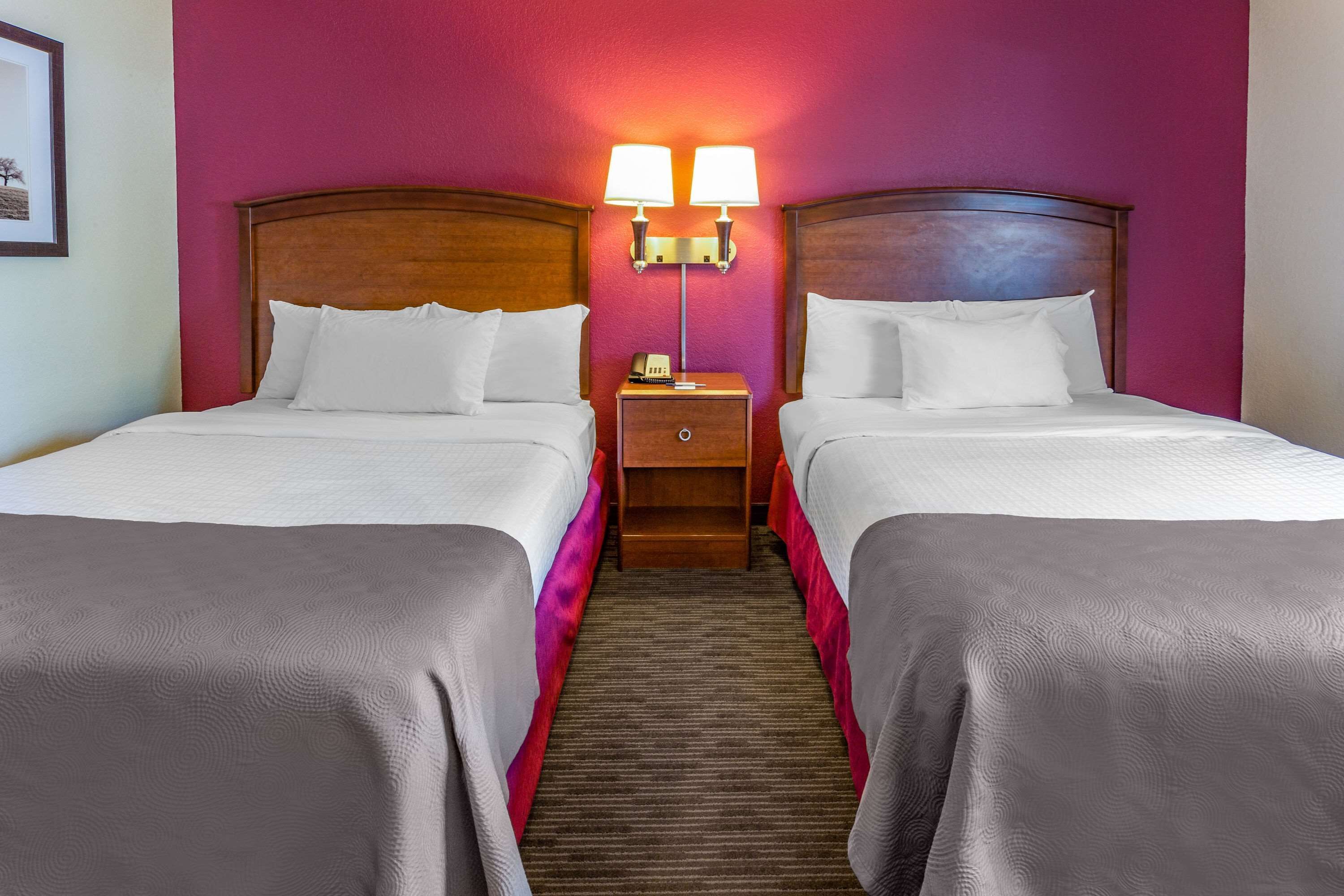 room, 2 queen beds, non smoking | premium bedding, desk, iron/ironing board, rollaway beds